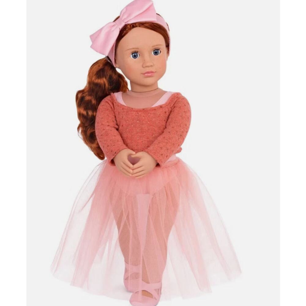 Our Generation Aubrie 18" Ballet Doll Red Auburn Hair NWT